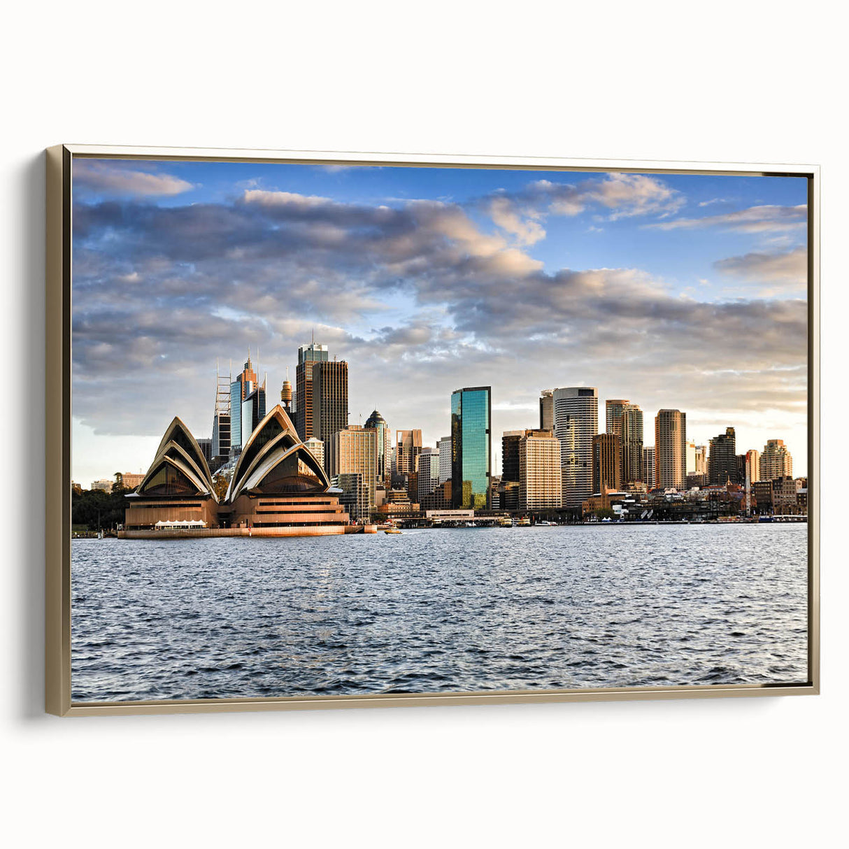 Vintage poster art of a tranquil landscape painting on canvas, featuring muted earth tones, ideal for bedroom wall decor.