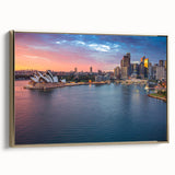 Vintage poster art of a serene landscape on black canvas, ideal for bedroom wall decor.