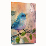 Acrylic glass side view showcasing a sleek, modern design suitable for framing artwork or photographs, with a clear finish that enhances color vibrancy. Ideal for contemporary home decor.