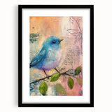 Black picture frame with a mat displaying a modern art piece, showcasing clean lines and sleek design, ideal for contemporary home decor.