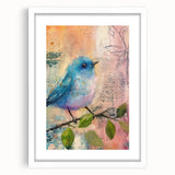 White picture frame with mat, showcasing a clean front view, ideal for displaying artwork or photographs, designed for modern home decor and gallery walls.