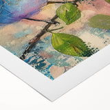 Rolled canvas showcasing vibrant African tribal wall art, featuring intricate patterns and rich colors, securely packaged in a durable cardboard tube for safe delivery.