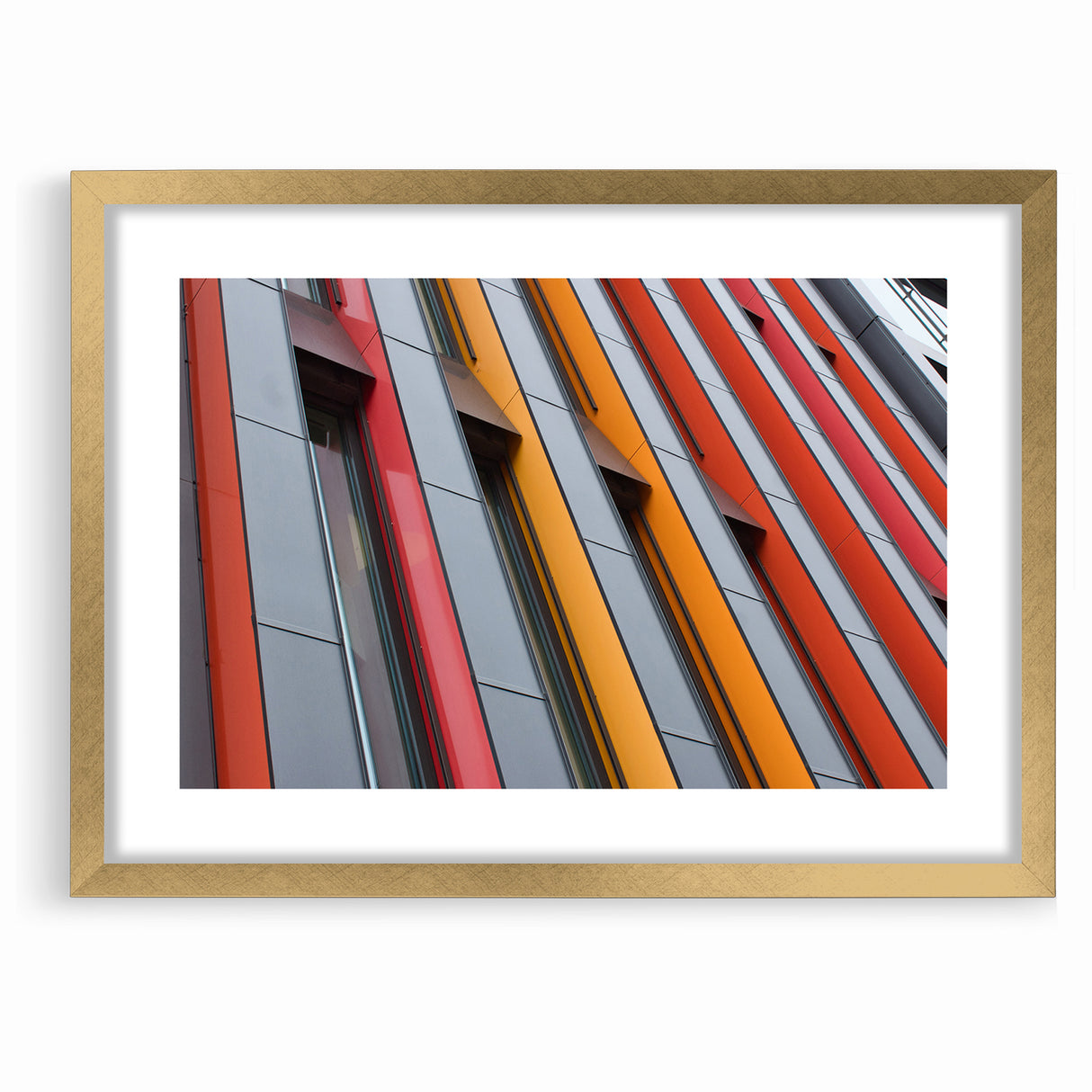 Abstract Geometric Architecture Art - Bold Urban Wall Print