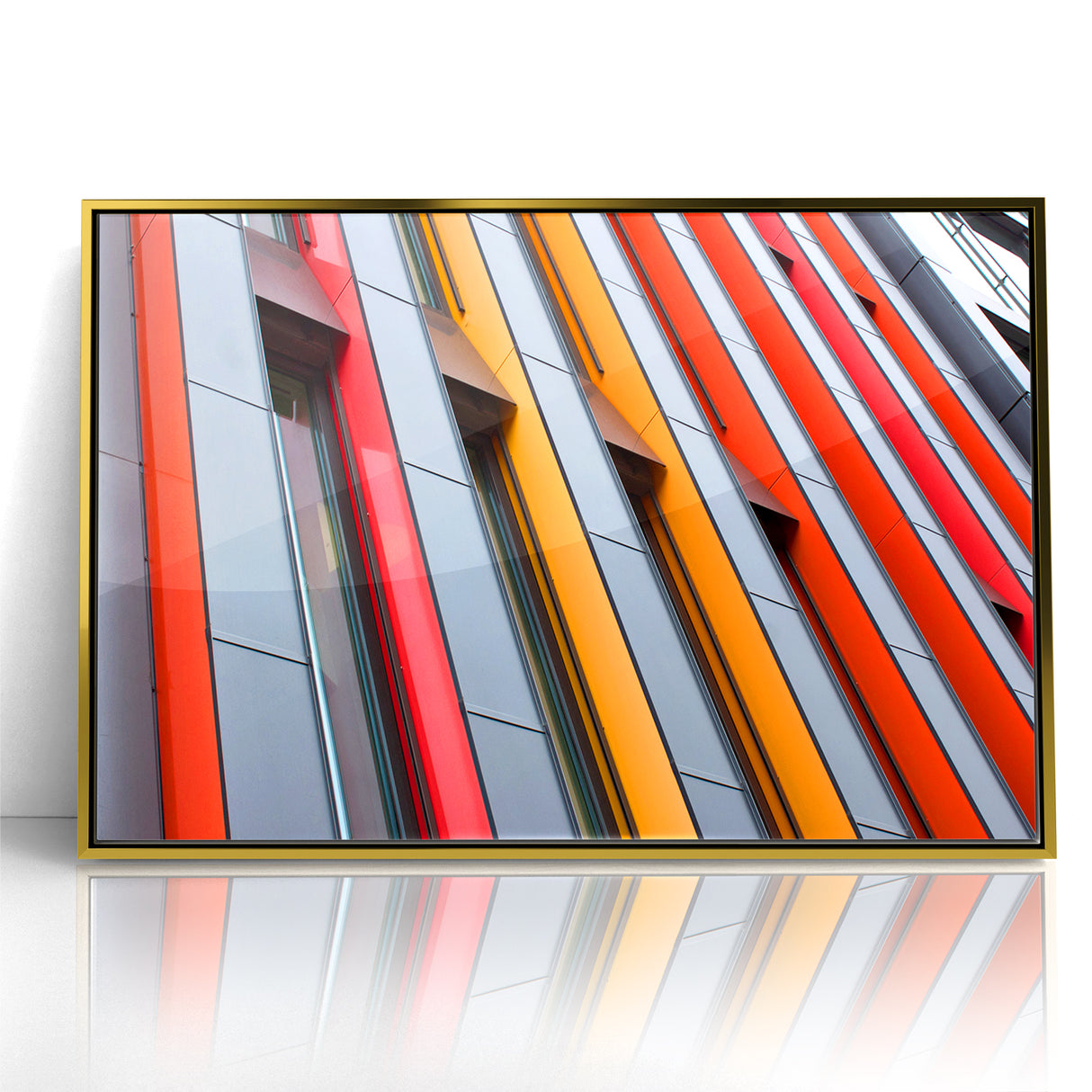 Abstract Geometric Architecture Art - Bold Urban Wall Print