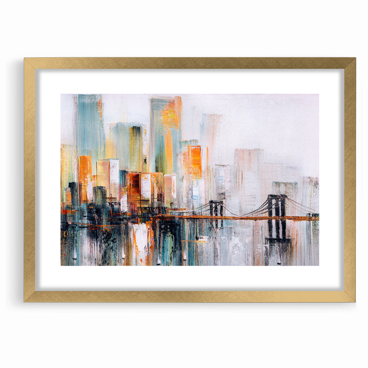 Abstract Architecture Cityscape Art - Geometric Urban Building Print