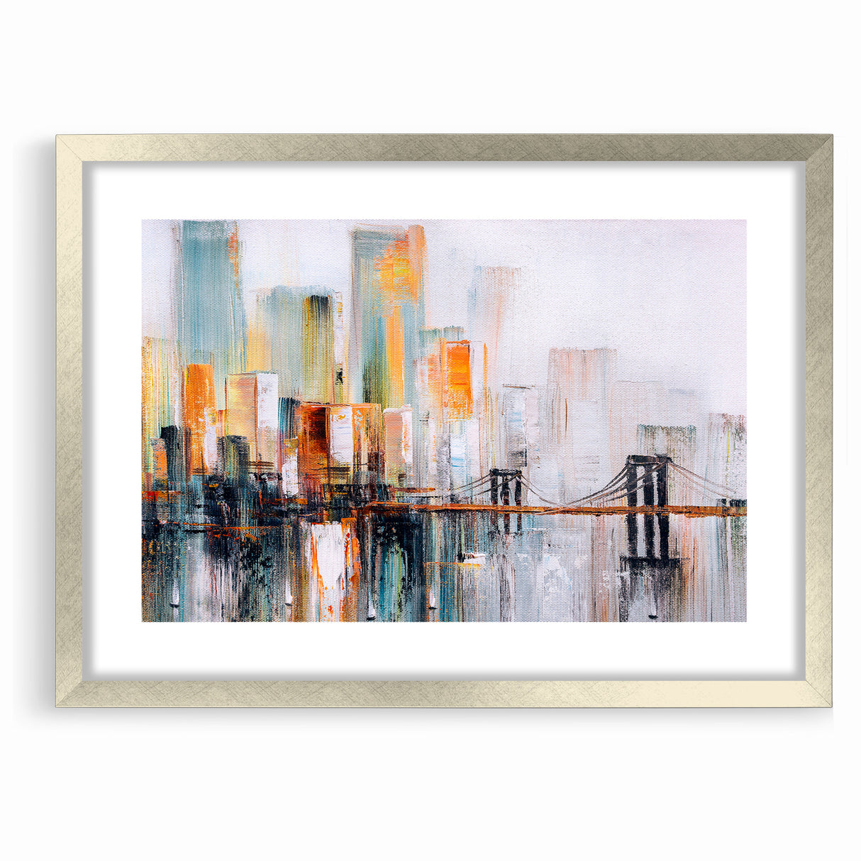 Abstract Architecture Cityscape Art - Geometric Urban Building Print