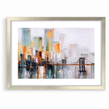 Abstract Architecture Cityscape Art - Geometric Urban Building Print