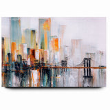 Abstract Architecture Cityscape Art - Geometric Urban Building Print