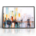Abstract Architecture Cityscape Art - Geometric Urban Building Print