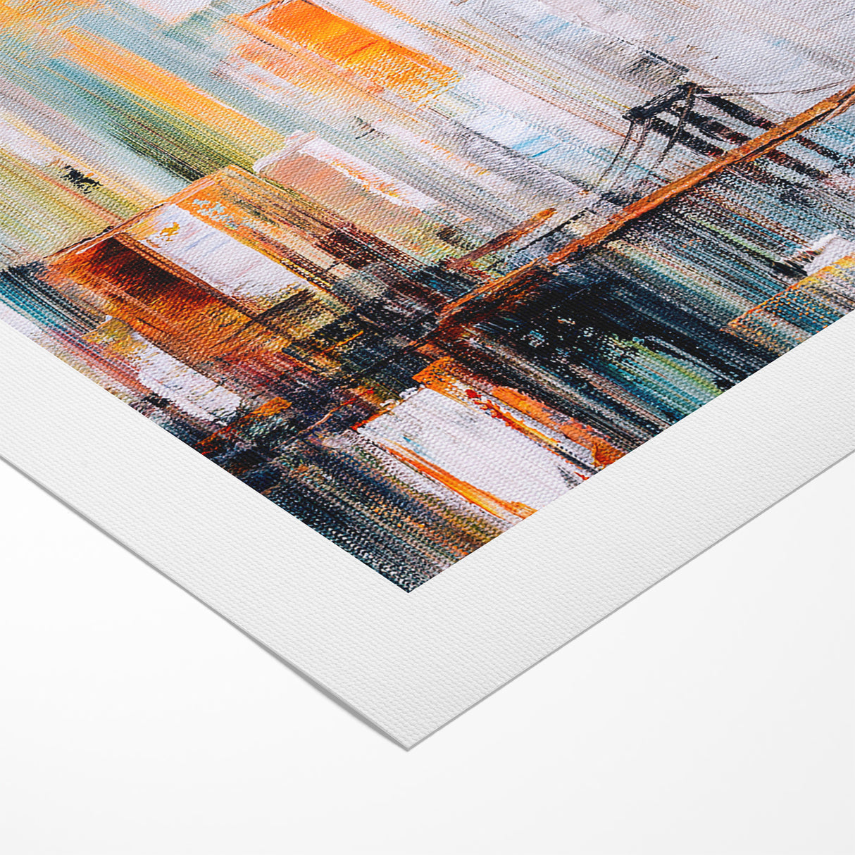 Abstract Architecture Cityscape Art - Geometric Urban Building Print
