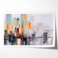 Abstract Architecture Cityscape Art - Geometric Urban Building Print