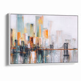 Abstract Architecture Cityscape Art - Geometric Urban Building Print