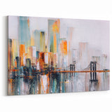 Abstract Architecture Cityscape Art - Geometric Urban Building Print