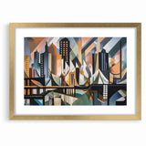 Large Abstract Architecture Canvas Print | Geometric Urban Art