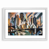 Large Abstract Architecture Canvas Print | Geometric Urban Art