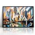 Large Abstract Architecture Canvas Print | Geometric Urban Art