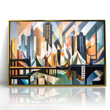 Large Abstract Architecture Canvas Print | Geometric Urban Art