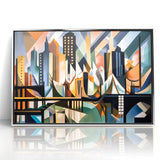 Large Abstract Architecture Canvas Print | Geometric Urban Art