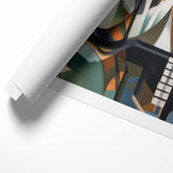 Large Abstract Architecture Canvas Print | Geometric Urban Art