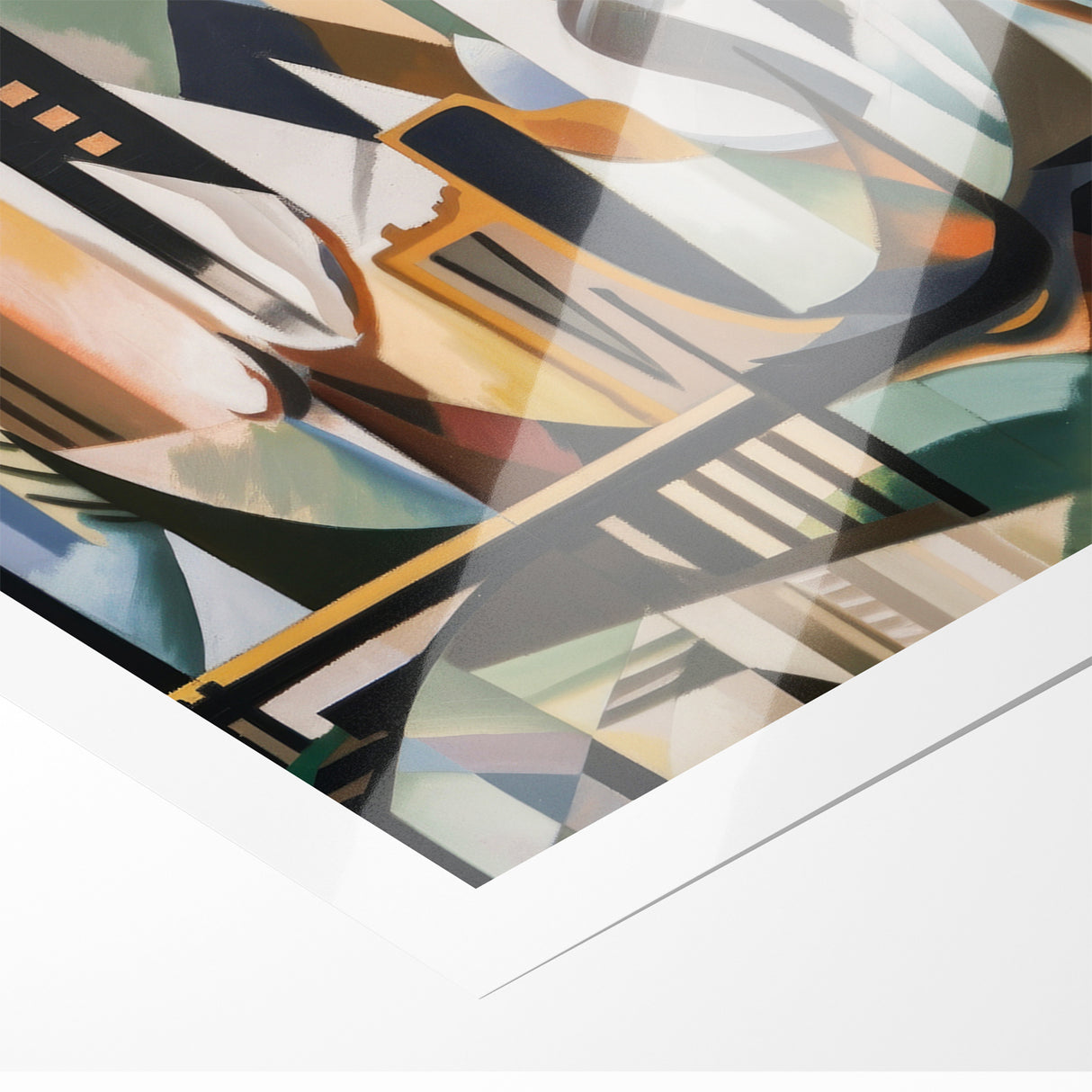 Large Abstract Architecture Canvas Print | Geometric Urban Art