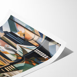 Large Abstract Architecture Canvas Print | Geometric Urban Art