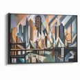Large Abstract Architecture Canvas Print | Geometric Urban Art