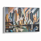 Large Abstract Architecture Canvas Print | Geometric Urban Art