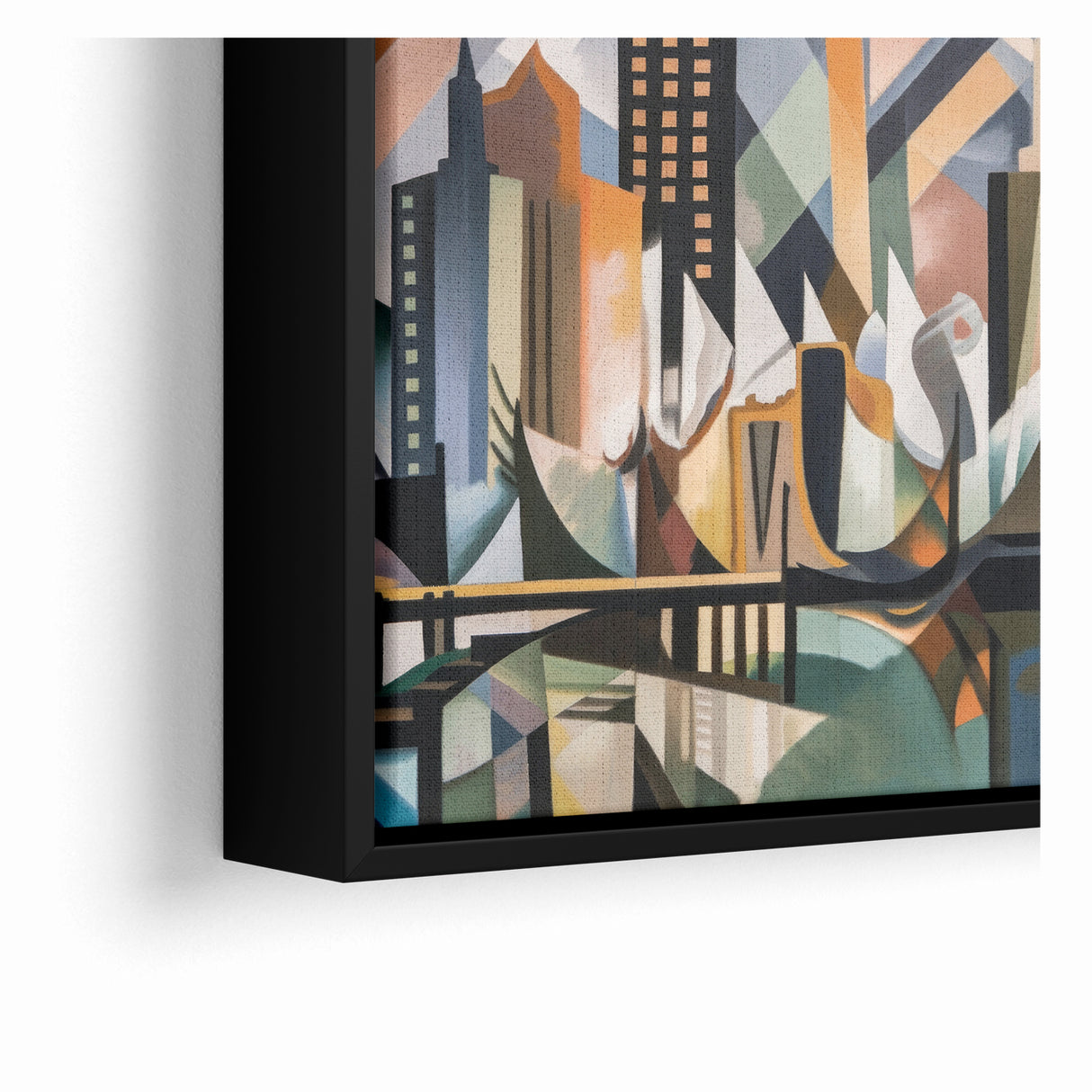 Large Abstract Architecture Canvas Print | Geometric Urban Art