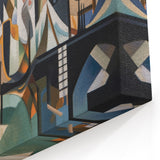 Large Abstract Architecture Canvas Print | Geometric Urban Art