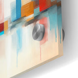 Colorful Abstract Cityscape Art - Modern Architectural Wall Print