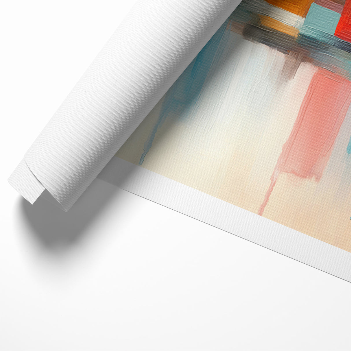 Colorful Abstract Cityscape Art - Modern Architectural Wall Print