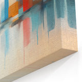 Colorful Abstract Cityscape Art - Modern Architectural Wall Print