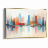 Colorful Abstract Cityscape Art - Modern Architectural Wall Print