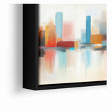 Colorful Abstract Cityscape Art - Modern Architectural Wall Print
