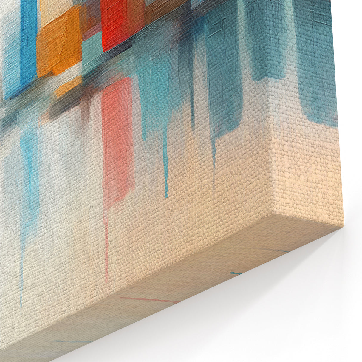 Colorful Abstract Cityscape Art - Modern Architectural Wall Print