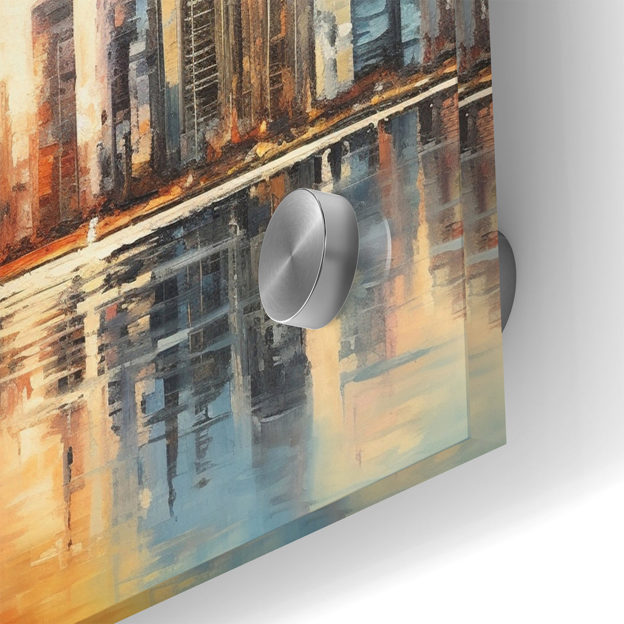 Sunset Cityscape Art - Modern Abstract Architectural Wall Print