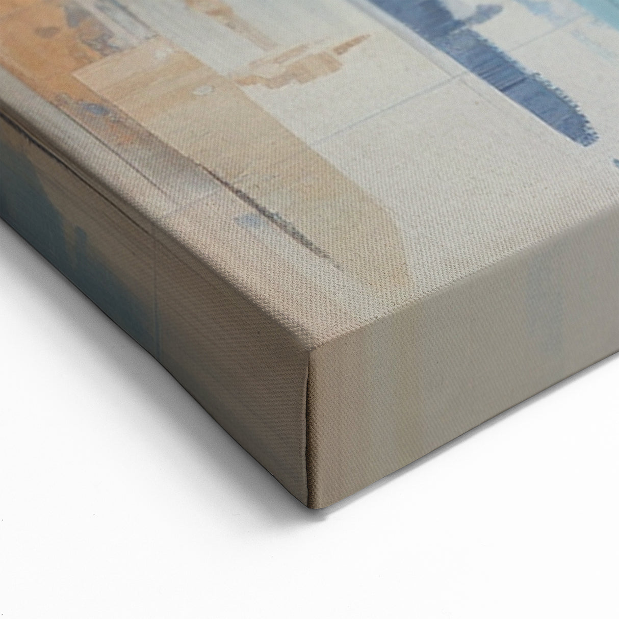 Modern Blue Cityscape Art - Abstract Architectural Wall Print