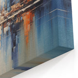 Modern Blue Cityscape Art - Abstract Architectural Wall Print