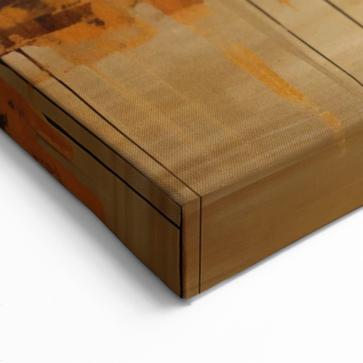 Golden Skyline Abstract Art - Modern Architectural Wall Print