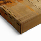 Golden Skyline Abstract Art - Modern Architectural Wall Print