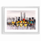 Colorful Abstract Cityscape Art - Modern Urban Architectural Print