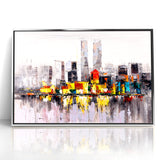 Colorful Abstract Cityscape Art - Modern Urban Architectural Print