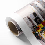 Colorful Abstract Cityscape Art - Modern Urban Architectural Print
