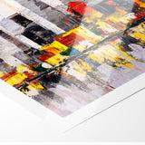 Colorful Abstract Cityscape Art - Modern Urban Architectural Print
