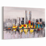 Colorful Abstract Cityscape Art - Modern Urban Architectural Print