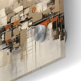 Abstract Geometric Cityscape Art - Modern Architectural Wall Print