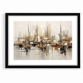 Abstract Geometric Cityscape Art - Modern Architectural Wall Print