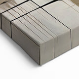 Abstract Geometric Cityscape Art - Modern Architectural Wall Print