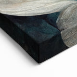 Modern Abstract Florals Canvas Wall Art - Ivory Blossom Serenity