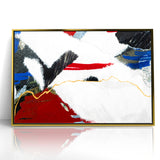 Dynamic Strokes and Lines Abstract Art - Modern Geometric Line Canvas
